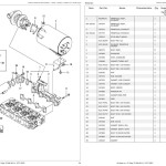 Yanmar 4TNV98-ZNMS to 4TNV98T-ZXNMS Engine Parts Manual 917304