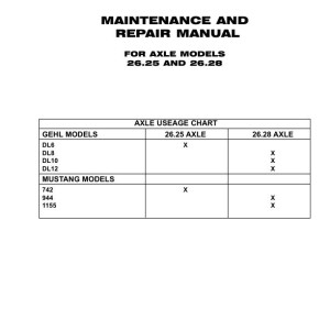 Carraro 26.25 26.28 Axle Maintenance Repair Manual 908483 EN IT