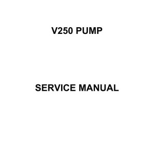 Comer V250 Pump Service Manual 918355A