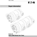 Eaton 26000 Multiple Gear Pumps Repair Manual 915105