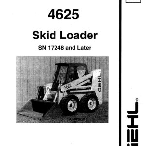 Gehl 4625 Service Manual Electrical and Hydraulic Diagram 907212B