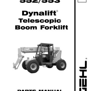 Gehl 553 552 DYNALIFT Parts Manual 908459