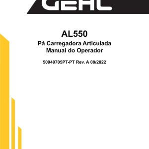 Gehl AL550 Operators Manual Electrical and Hydraulic Diagram 50940705PT-PTA