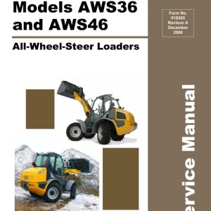 Gehl AWS36 AWS46 Service Manual Electrical and Hydraulic Diagram 918265A
