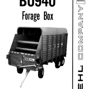 Gehl BU940 Service Parts Manual 902433