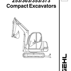 Gehl GE253 GE303 GE353 GE373 Service Manual Electrical and Hydraulic Diagram 918148B