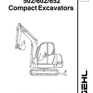 Gehl GE502 GE602 GE652 Service Manual Electrical and Hydraulic Diagram 918157A