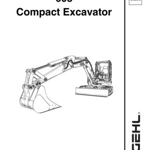 Gehl GE603 Service Manual Electrical and Hydraulic Diagram 918160A