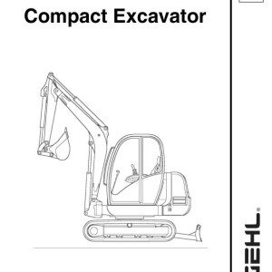 Gehl GE802 Service Manual Electrical and Hydraulic Diagram 918158A