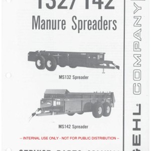 Gehl MS132 MS142 Service Parts Manual 903789