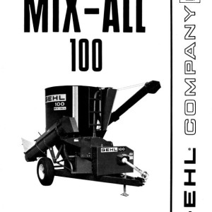 Gehl MX100 Operators Manual 903441