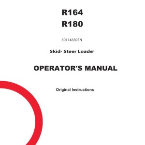 Gehl R164 R180 Operators Manual 50114330EN