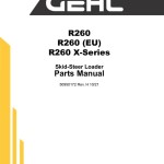 Gehl R260 R260 (EU) R260 X-Series Parts Manual 50950172H