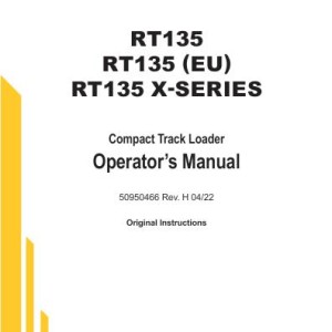 Gehl RT135 Operators Manual 50950466H