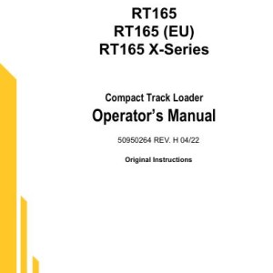 Gehl RT165 Operators Manual 50950264H