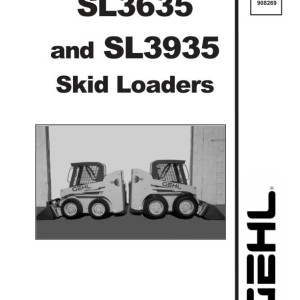 Gehl SL3635 SL3935 Service Manual Electrical and Hydraulic Diagram 908269