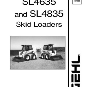 Gehl SL4635 SL4835 Service Manual Electrical and Hydraulic Diagram 907809