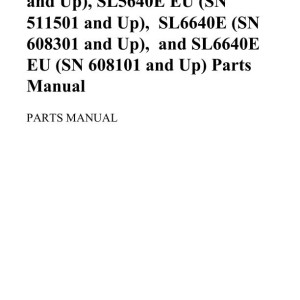 Gehl SL5640E SL5640E EU SL6640E SL6640E EU Parts Manual 917341_2023
