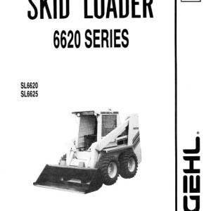 Gehl SL6620 SL6625 Service Manual Electrical and Hydraulic Diagram 904167