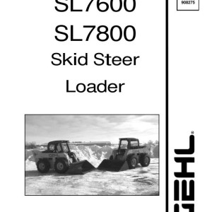 Gehl SL7600 SL7800 Service Manual Electrical and Hydraulic Diagram 908275