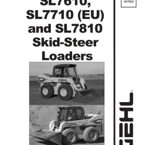 Gehl SL7610 SL7710 (EU) SL7810 Service Manual Electrical and Hydraulic Diagram 917033