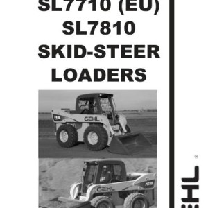 Gehl SL7610 SL7710 SL7810 Operators Manual 917032B