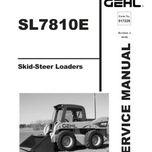 Gehl SL7810E Service Manual Electrical and Hydraulic Diagram 917228