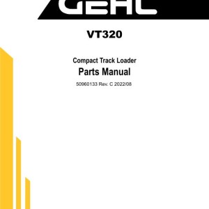 Gehl VT320 Parts Manual 50960133C