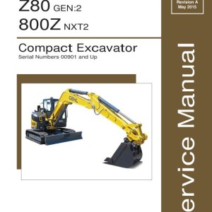 Gehl Z80 GEN2 800Z NXT2 Service Manual Electrical and Hydraulic Diagram 50940326A