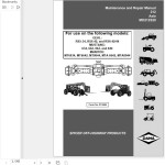 Dana MO212S20 Axle Maintenance And Repair Manual 913266