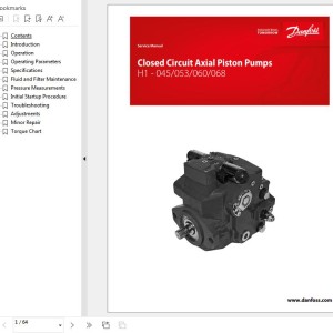 Danfoss H1 Series Pump Service Manual 50940483