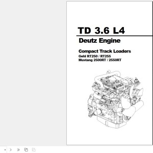 Deutz TD3.6L4 Engine Parts Manual 50960058D