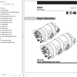 Eaton 26000 Multiple Gear Pumps Service Manual 915105