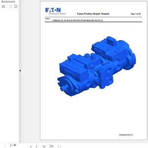 Eaton 72400 Pump Repair Manual 50940605-REVA