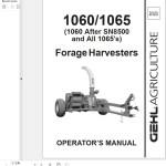 GEHL 1060 1065 Operators Manual 907051A