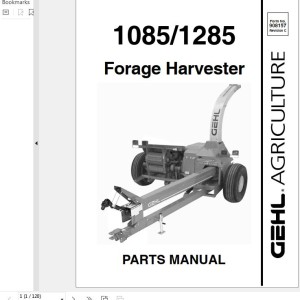 GEHL 1085 1285 Parts Manual 908157C