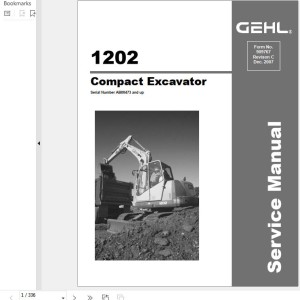 GEHL 1202 Service Manual 909767C