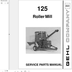 GEHL 125 Parts Manual 906267A