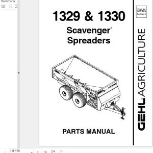 GEHL 1329 1330 Parts Manual 907523C