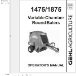 GEHL 1475 1875 Operators Manual 907520C