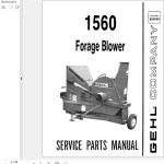 GEHL 1560 Service Parts Manual 903959A