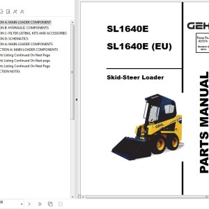 GEHL 1640E Parts Manual 917374G