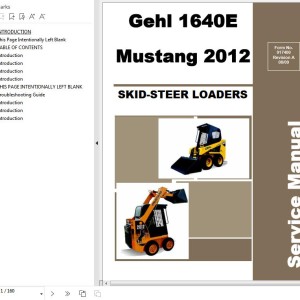 GEHL 1640E Service Manual 917400