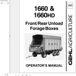GEHL 1660 1660HD Operators Manual 909854A