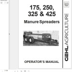 GEHL 175 250 325 425 Operators Manual 907074B