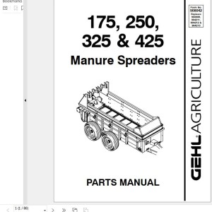 GEHL 175 250 325 425 Parts Manual 908042A