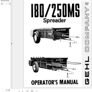 GEHL 180MS 250MS Operators Manual 901920A