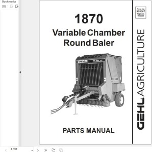 GEHL 1870 Parts Manual 908007A