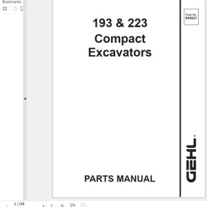 GEHL 193 223 Parts Manual 909827A