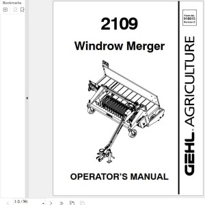 GEHL 2109 Operators Manual 918015D